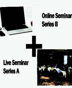 Live and online seminar series combination.